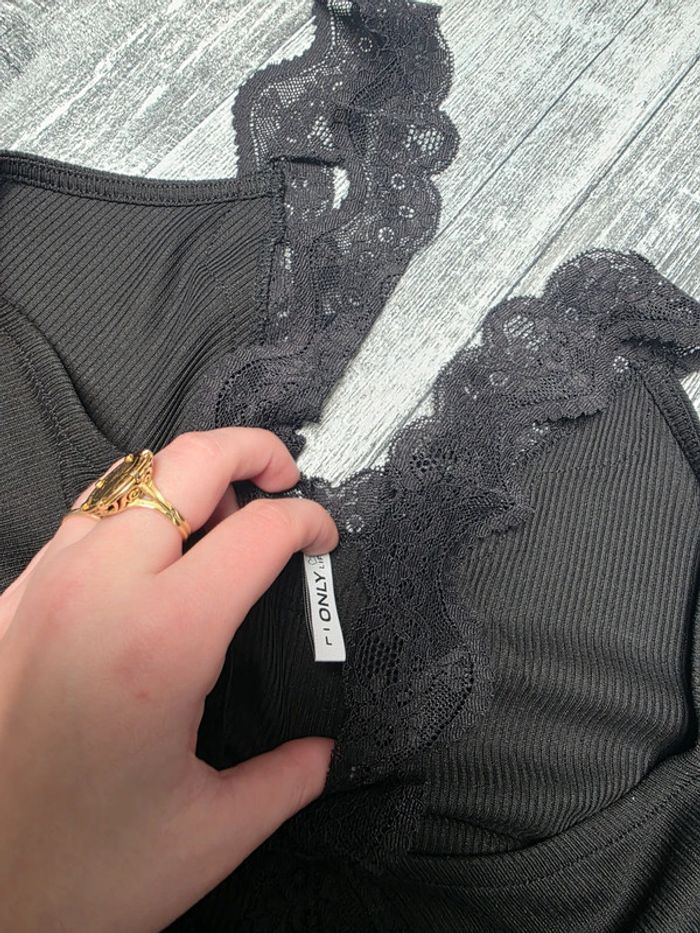 Débardeur only noir femme - photo numéro 2