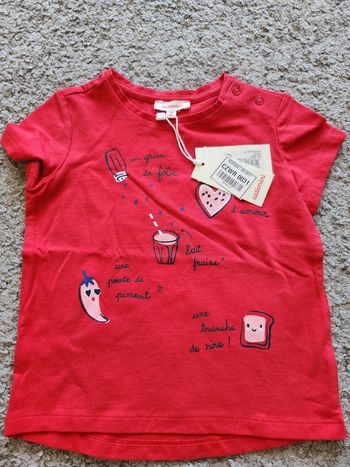 Tee-shirt rouge 18 mois Catimini