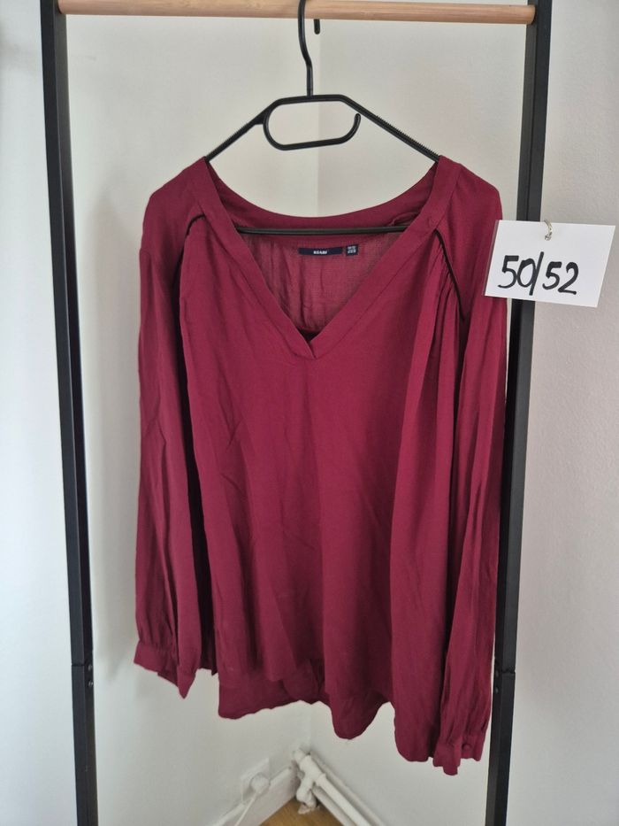 Tunique prune bordeaux 50 52