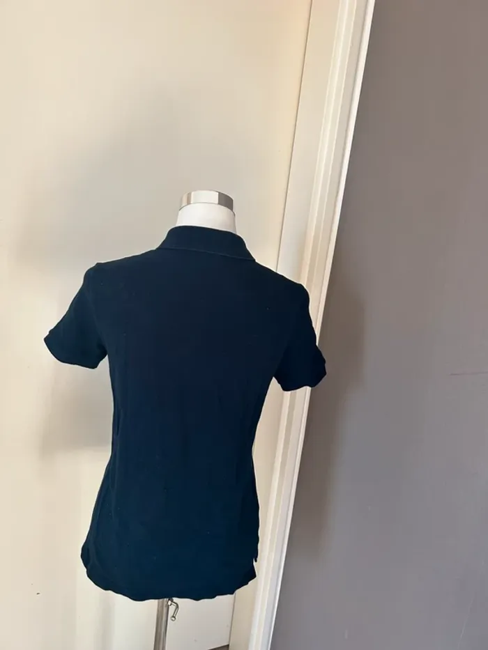 Lacoste t-shirt polo, bleu marine, femme, taille 38 - photo numéro 5