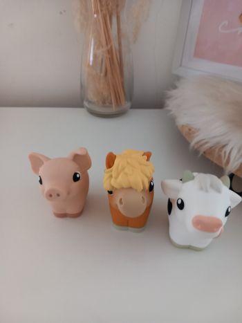 Figurines tonies le de 3 Coffret la ferme la vache, le cochon et le cheval 