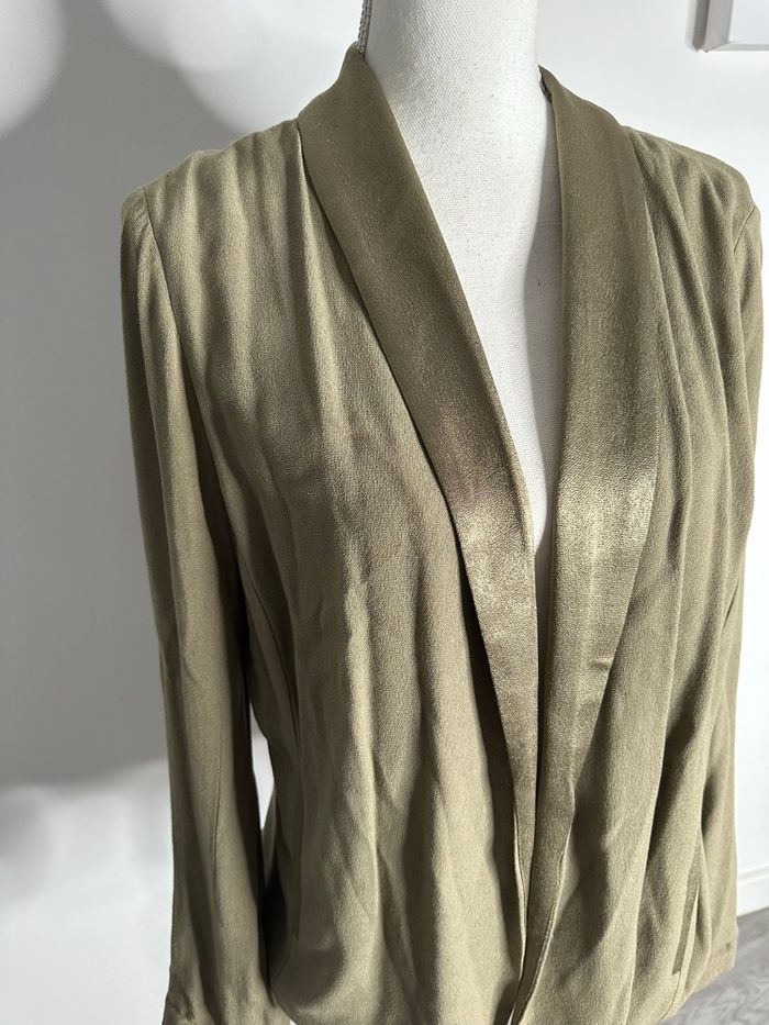 Cardigan kimono doré kaki American Vintage T40 L - photo numéro 3