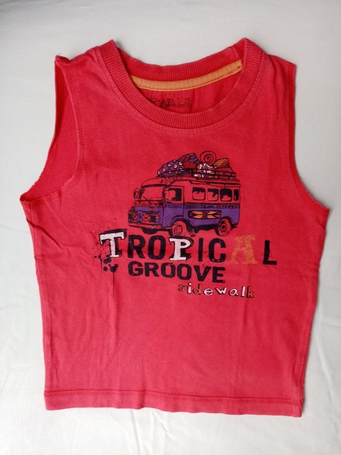 Ensemble t-shirt sans manche et short léger 3 ans - photo numéro 2