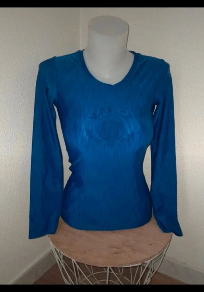 Haut à manches longues-Versace Jeans Couture-taille 34-XS 💞