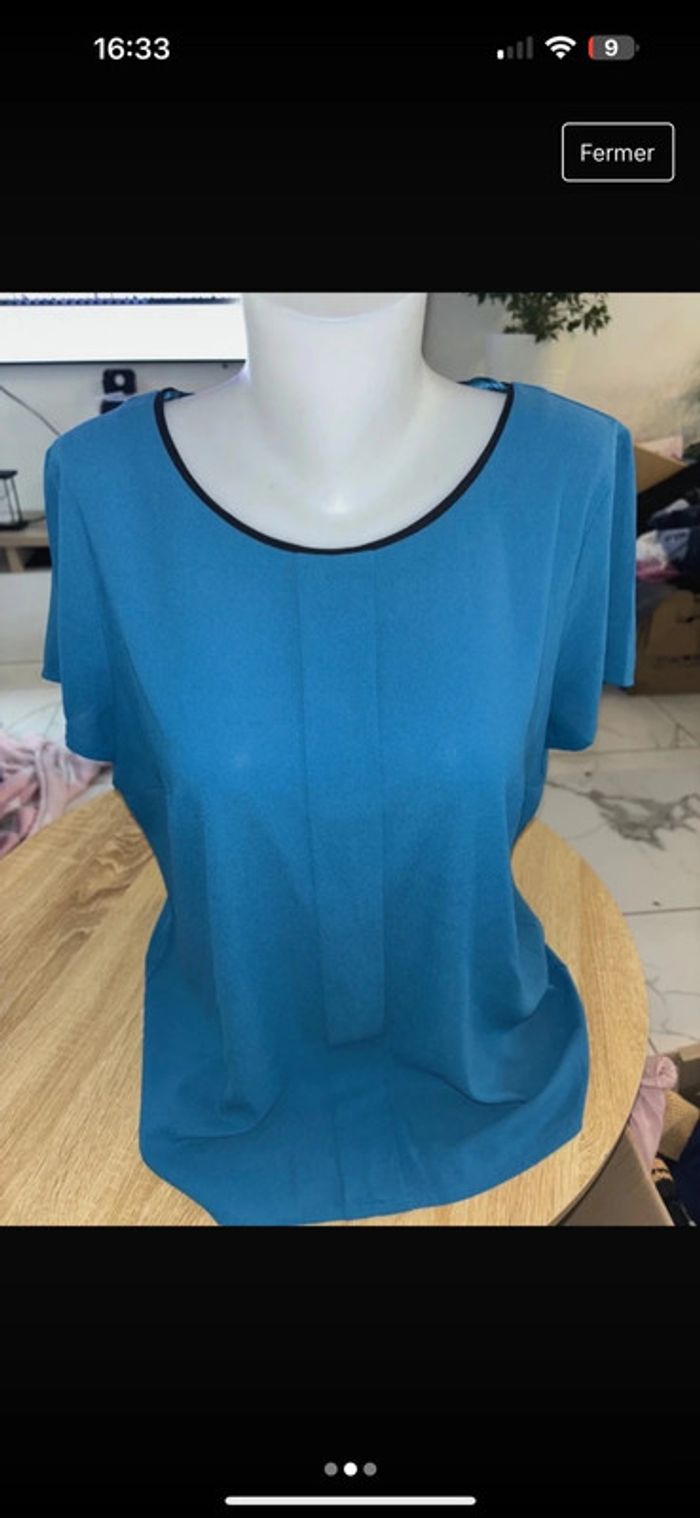 Haut femme magnifique camaïeu taille L excellent état - photo numéro 2