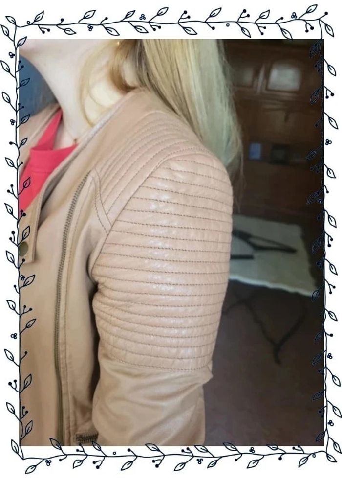 Veste en cuir marron - photo numéro 2