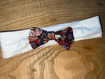 Bandeau à cheveux Jacadi en Liberty thorpe Bueno rouille fait main fille bébé