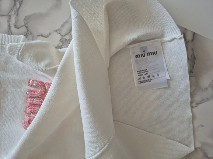 Haut miu miu  strass rose - photo numéro 2