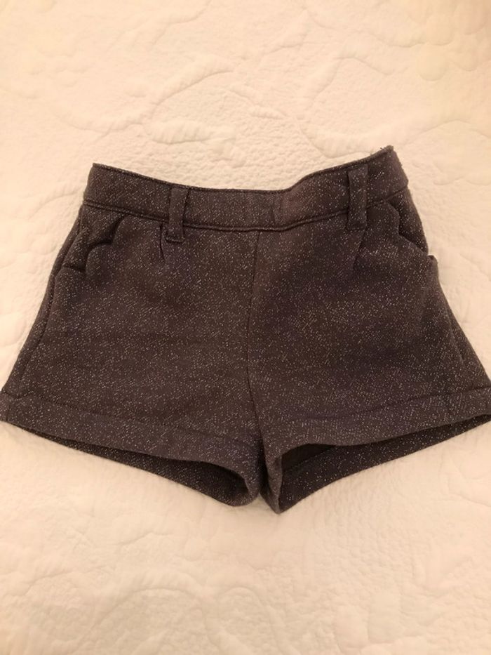 Short d'hiver Gris Pailleté 4 Ans
