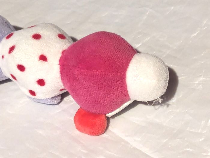 Petit Mille Pattes Blanc Boules Pattes Multicolores Hochet Animal Faune Peluche Petits Enfants Bébés - photo numéro 5