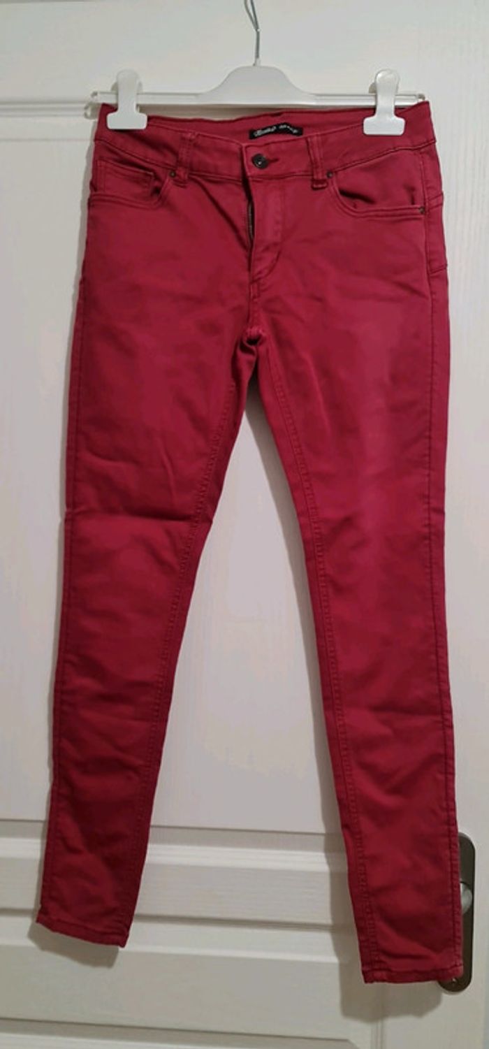 Jean slim fushia