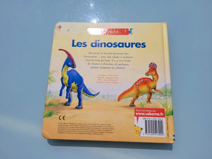 Livre animé de rabats : Où est caché ? Les dinosaures, usborne (48) - photo numéro 9