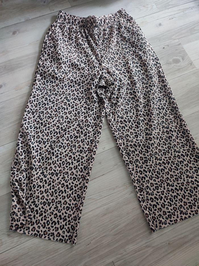 Pantalon fluide leopard