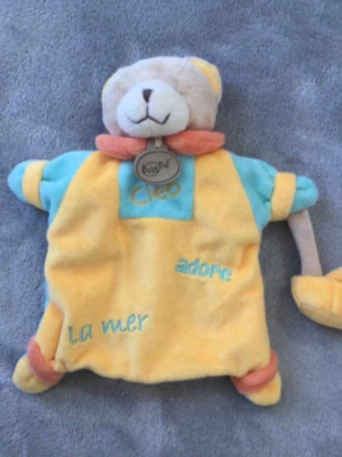 doudou cleo marionnette chat baby nat tbe