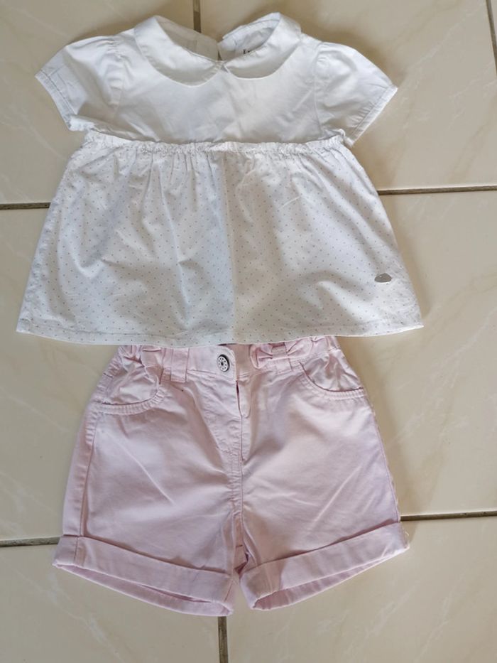 Short et blouse fille