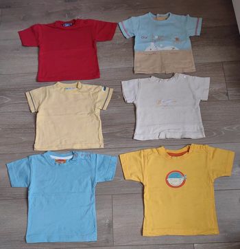 Lot de 6 Tee-shirts 6 mois