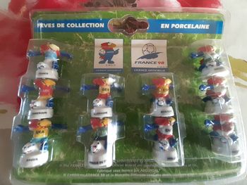 fèves coupe de  football 1998/ 10 pays