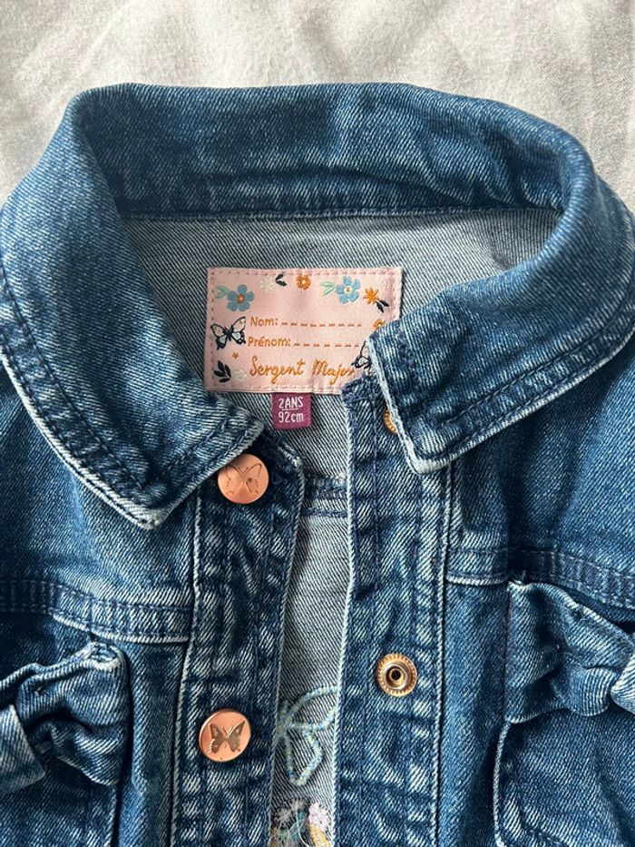 Veste jeans fille butterfly papillon 92cm - photo numéro 2