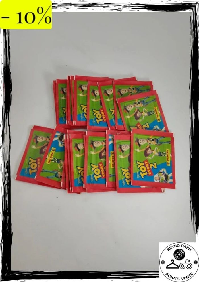 Toy Story 2 de 1999 Lot 25 paquets neufs dont 2 ouverts mais vignettes neuves Images Stickers Panini - photo numéro 4