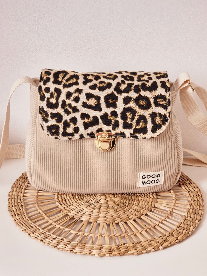 Sac bandouliere velours et leopard - photo numéro 7