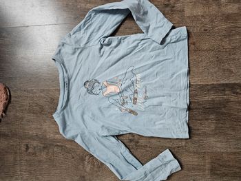 Tee shirt manche longue bleu danseuse kiabi