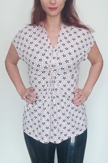 Haut pastel fleuri casual romantique taille 42