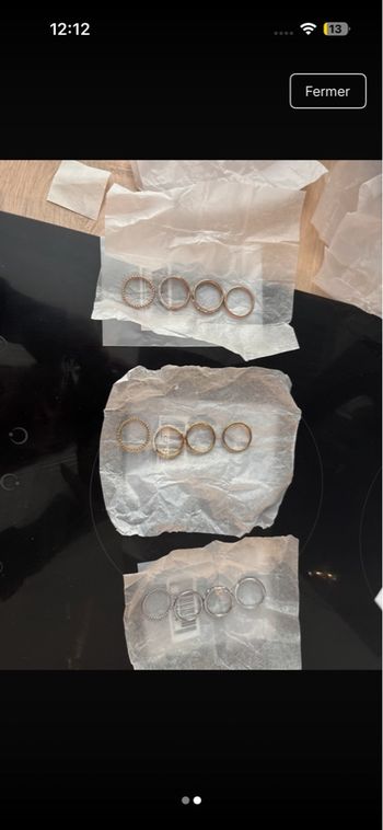 Lot de 4bague