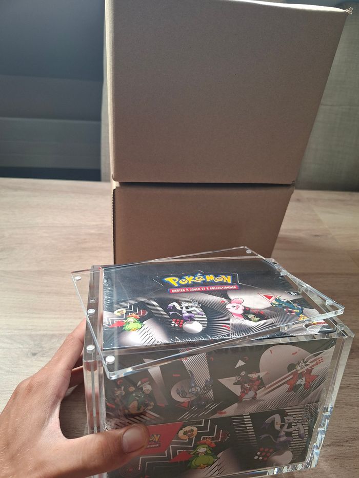 Lot de 2 acryliques pour display 8 mini tin Pokémon aimantée épaisse 8mm - photo numéro 5