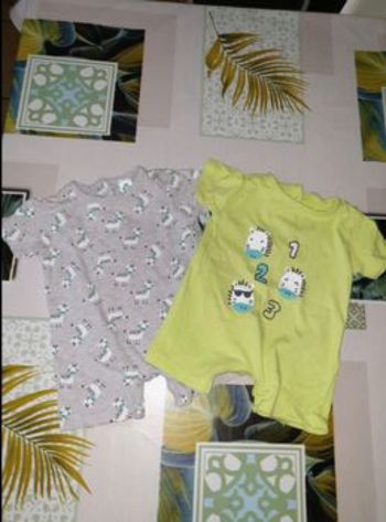 Lots Combishort garçon 1 mois