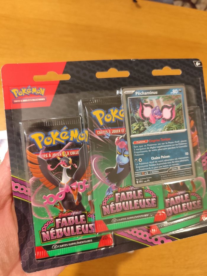 Lot Items cartes Pokémon Tripack boosters etincelles déferlantes fable nébuleuse EV1 - photo numéro 5