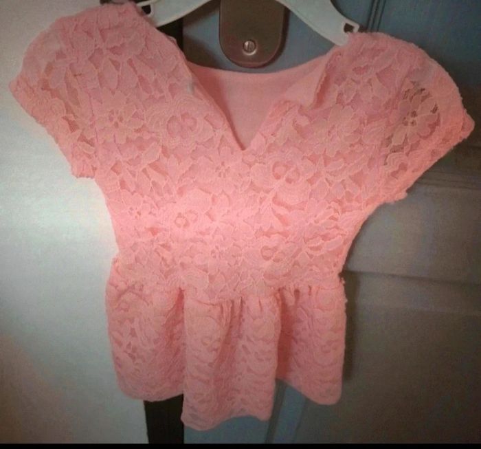 Robe bébé fille en dentelle tisaia 6 mois - photo numéro 2