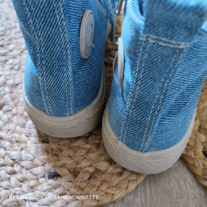 👖 Baskets Montantes Fille Pointure 31 – Pataugas 💙 Style Jean & Plateforme – Très Bon État - photo numéro 9