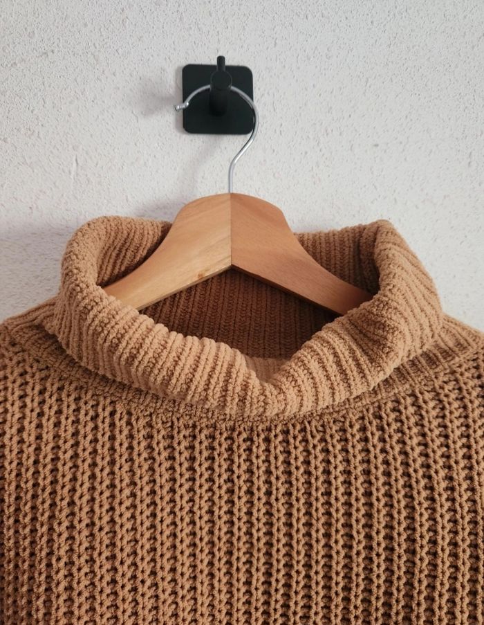 Pull col roulé Natura – Taille L – Maille épaisse – Très bon état - photo numéro 5