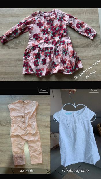 Lot robe 23/24 mois