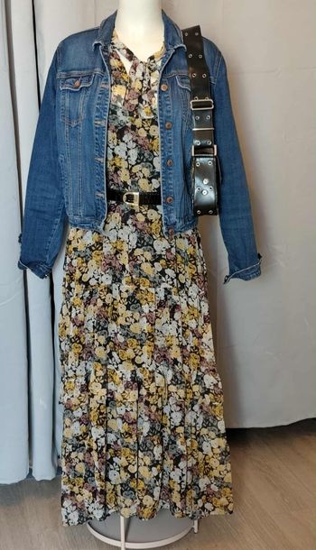 Robe longue style bohème Mango