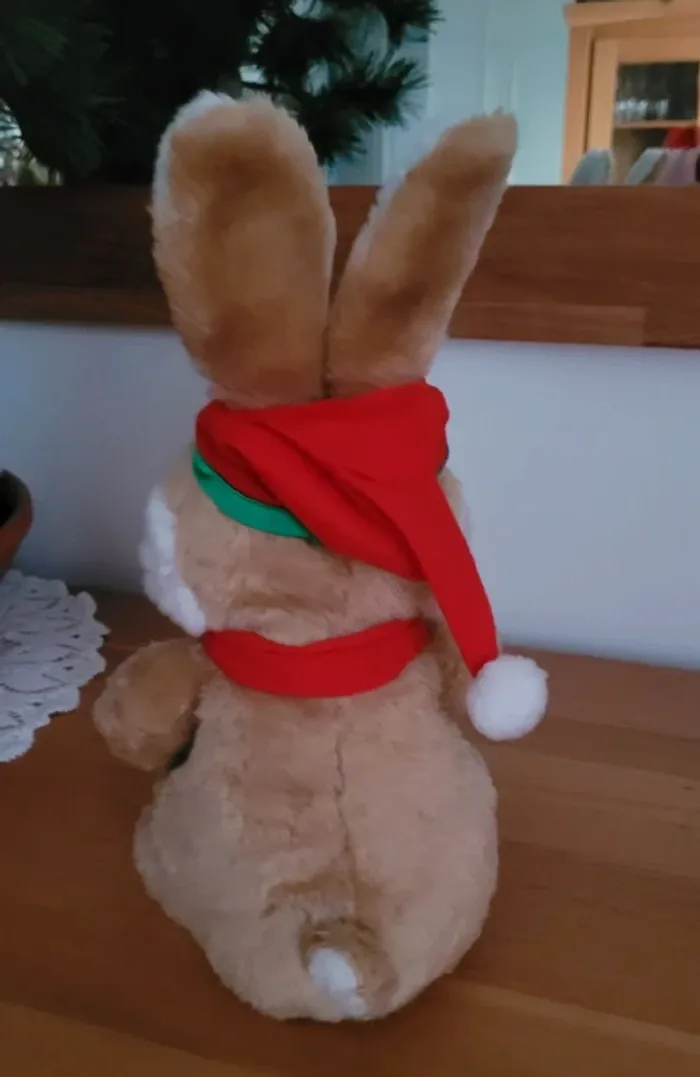 Peluche lapin de Noël – 35 cm – État impeccable - photo numéro 5