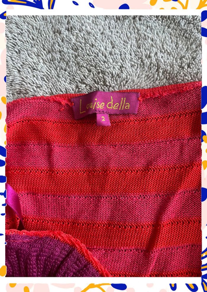 🔥 Débardeur court Louise Della – Taille 2 – Rouge, rose & violet – Style frais et féminin 🔥 - photo numéro 4