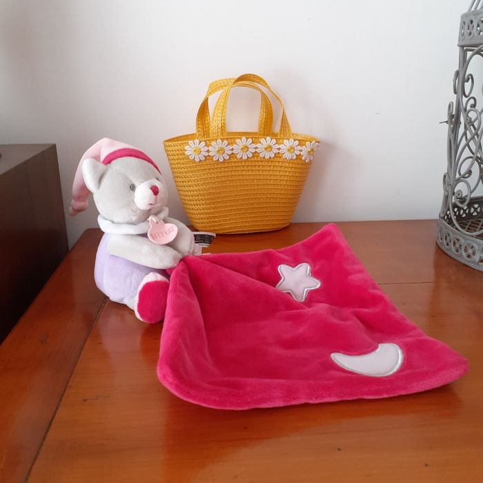 Baby Nat:Doudou-Peluche Ourson avec mouchoir - photo numéro 8