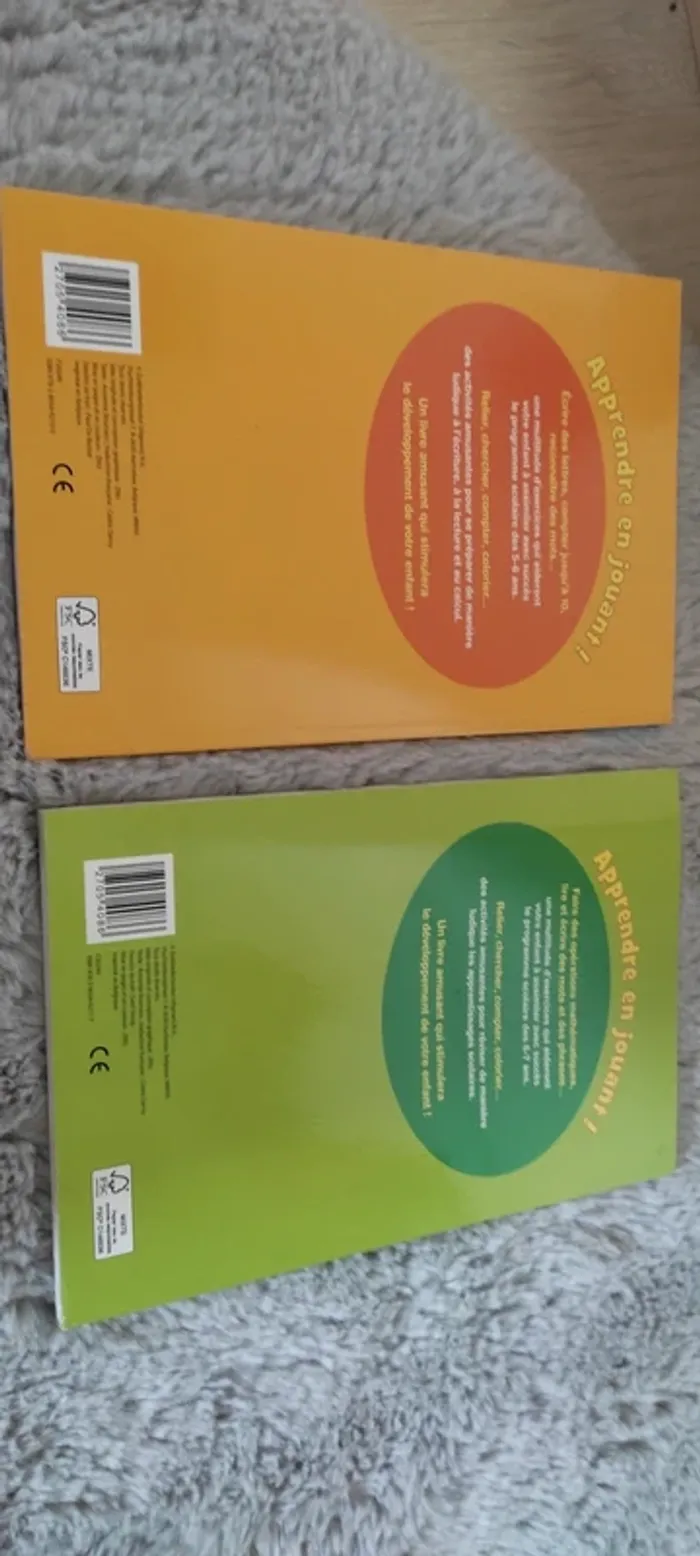 Lot 2 livres apprendre en jouant - photo numéro 2