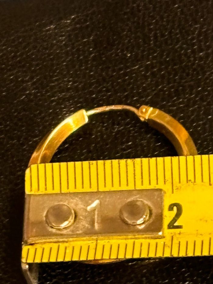 Jolie paire de boucles d’oreilles «créoles » torsadées » en or 18 carats femme TBE - photo numéro 6