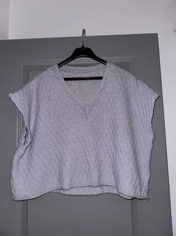 Pull sans manches fait main