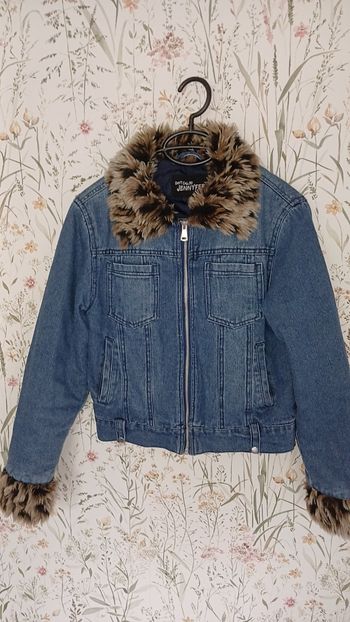 Blouson jean et fourrure