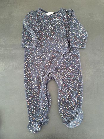 pyjama marine fleurs TAO 9m