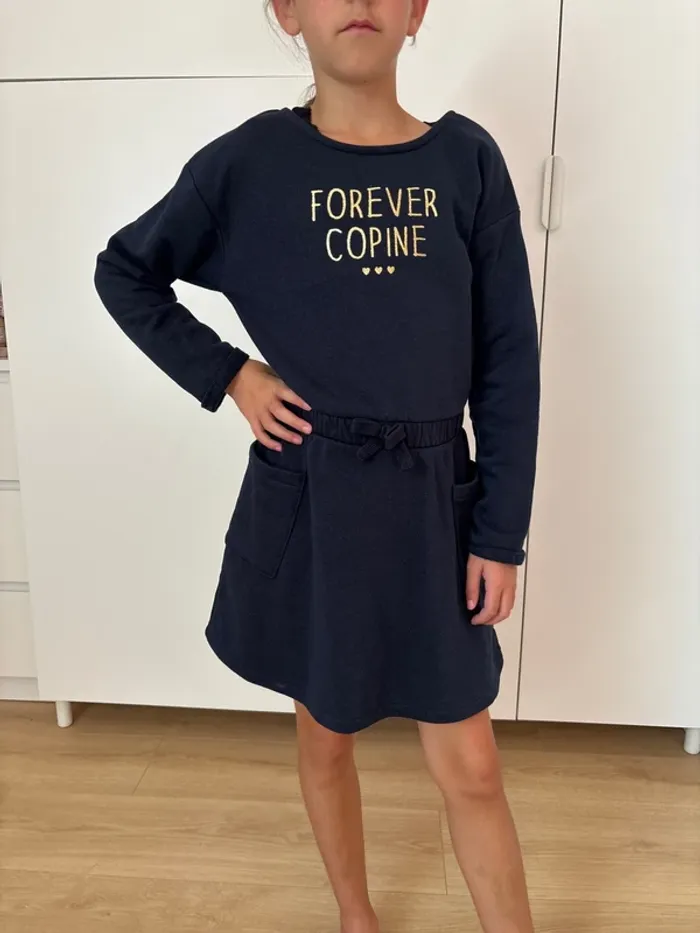 Robe sweat molletonné