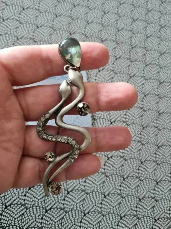 Broche double serpent - photo numéro 3