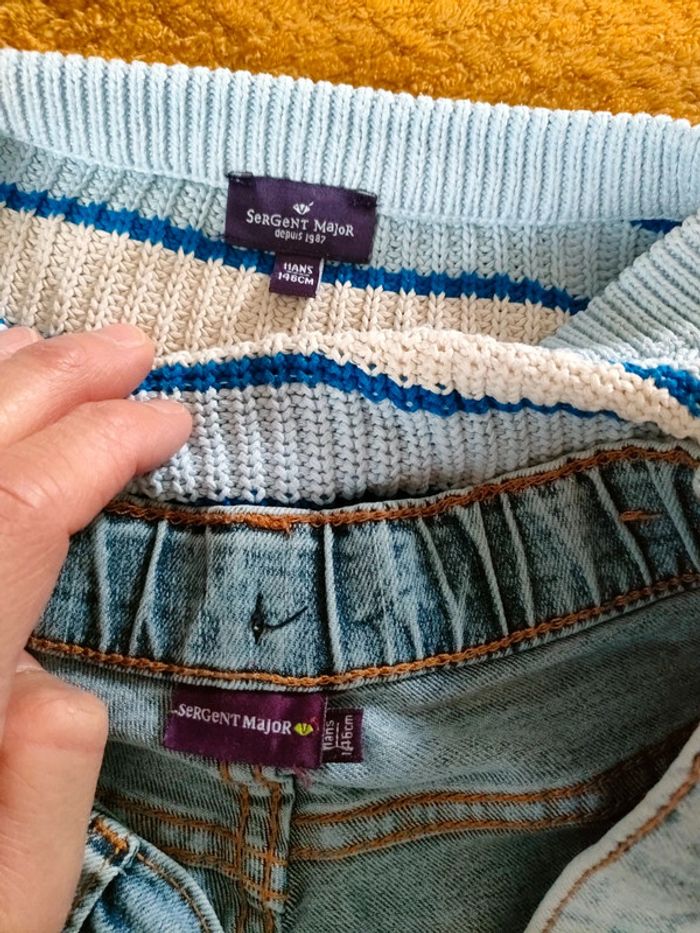 Ensemble pull jean Les mille et un palmiers Sergent Major - photo numéro 2