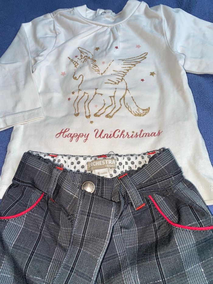 Ensemble tee shirt pantalon orchestra 6 mois - photo numéro 2