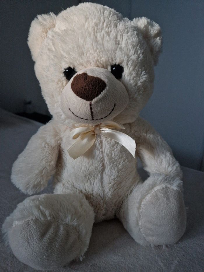 Peluche nounours nœud - photo numéro 2