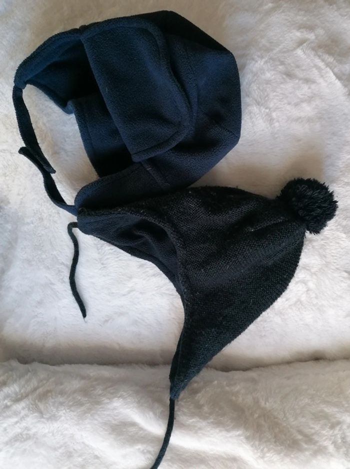Lot de 2 bonnets bébé