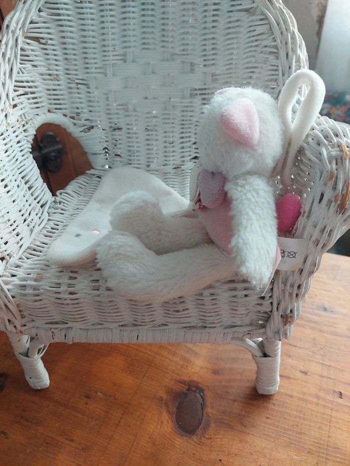 Doudou mini pantin chat Les gommettes Doudou et Compagnie - photo numéro 2